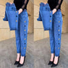 Justine | Damen Hochelastische Jeans Mit Herz-Muster Stickereien