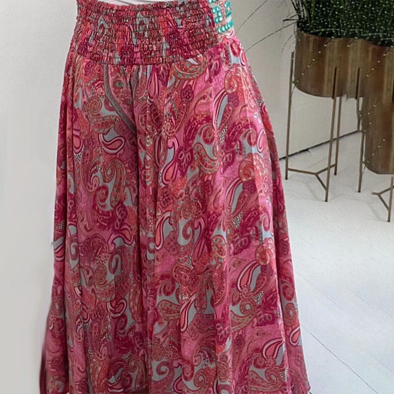 Yana | Ethnisch bedruckte Hose mit elastischer Taille