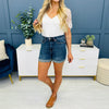 Bronson | Damen mittelhohe Jeans-Shorts