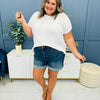 Bronson | Damen mittelhohe Jeans-Shorts
