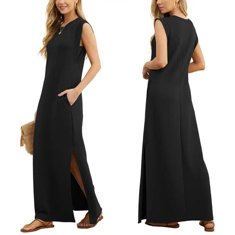 Leona | Flared T-Shirt Midi Kleid