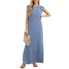 Leona | Flared T-Shirt Midi Kleid