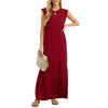 Leona | Flared T-Shirt Midi Kleid