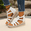Danny | Strass-Sandalen mit Keilabsatz