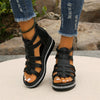 Danny | Strass-Sandalen mit Keilabsatz
