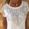 Lynne | Unifarbenes, kurzärmeliges Damen-T-Shirt