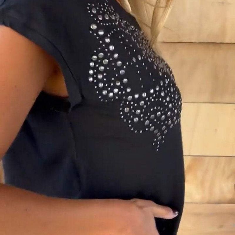 Lynne | Unifarbenes, kurzärmeliges Damen-T-Shirt