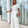 Yael | 🔥50% Rabatt🔥Unifarbener Jumpsuit mit hoher Taille und gefaltetem Bein