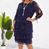 Reanne | Damen Casualkleid mit Druck und Schichten