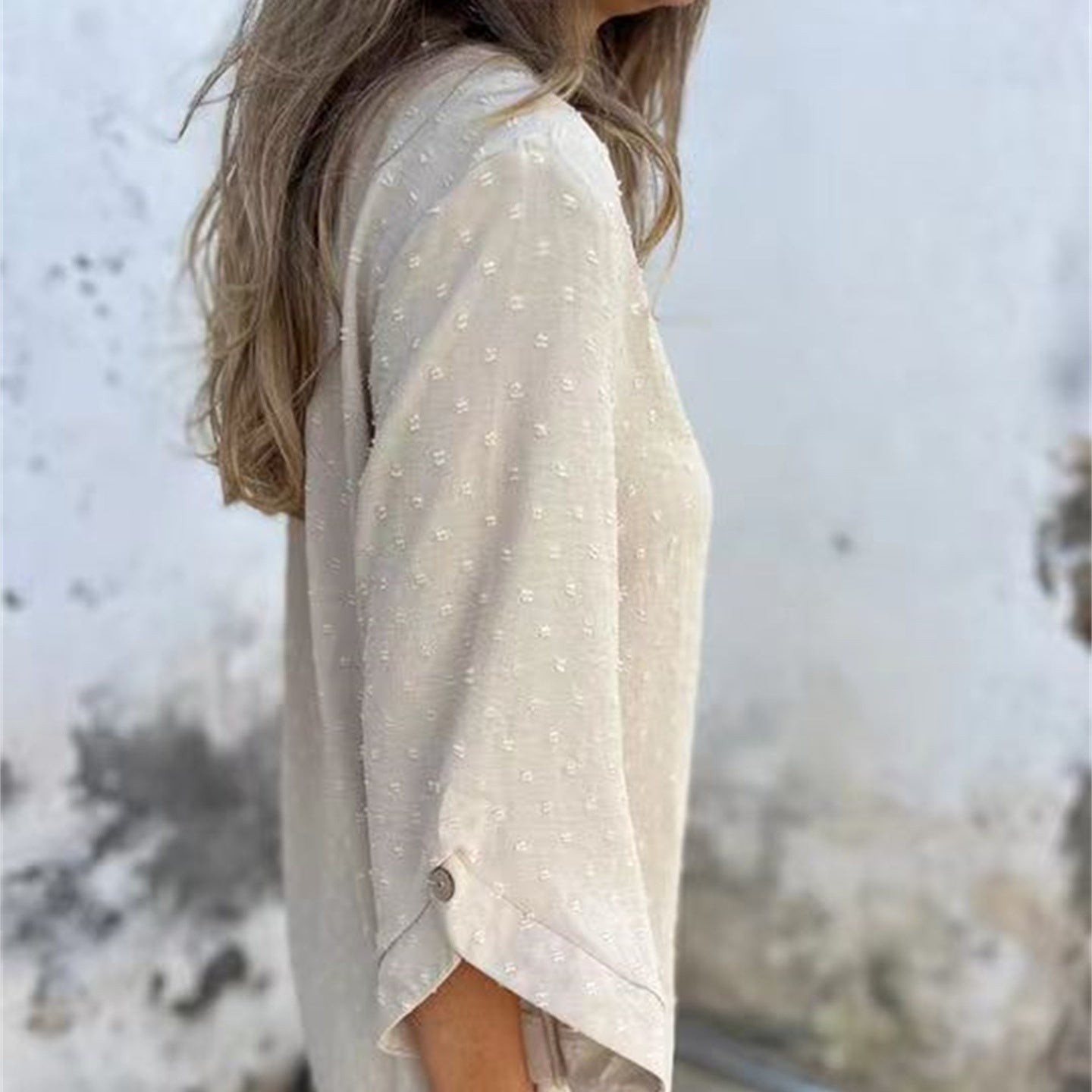 Jamin | Lässiges Jacquard-Oberteil mit Rundhalsausschnitt für Damen