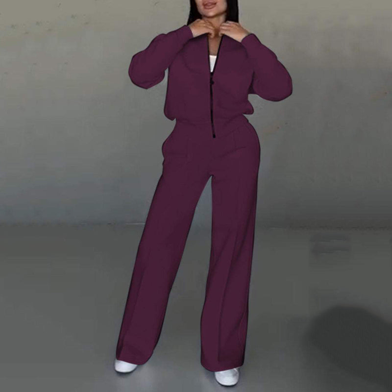 Noa | Zweiteiliges Freizeit-Set mit Zip-Jacke