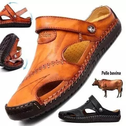 Nash | Atmungsaktive Outdoor-Sandalen aus weichem Leder