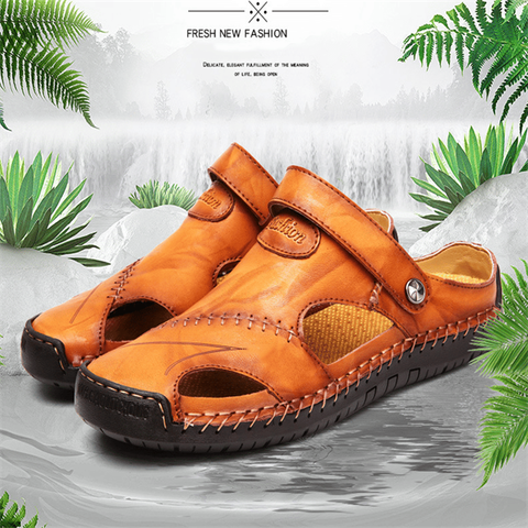 Nash | Atmungsaktive Outdoor-Sandalen aus weichem Leder