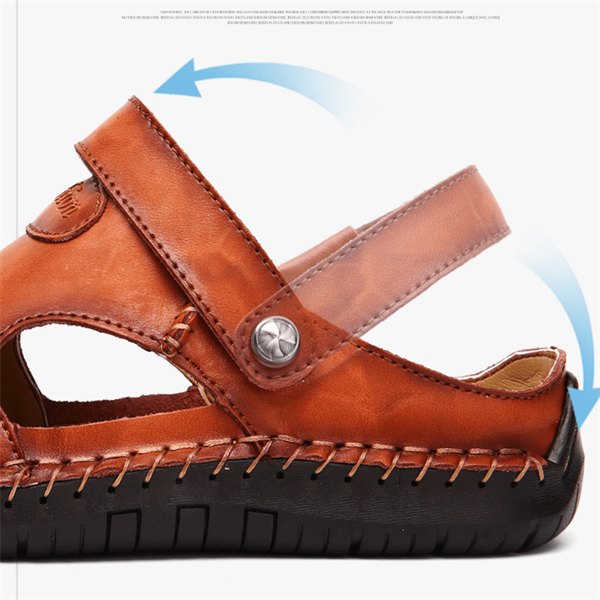 Nash | Atmungsaktive Outdoor-Sandalen aus weichem Leder