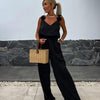 Ada | Ärmelloser Jumpsuit mit weitem Bein für Damen