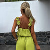 Ada | Ärmelloser Jumpsuit mit weitem Bein für Damen