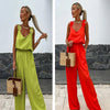 Ada | Ärmelloser Jumpsuit mit weitem Bein für Damen