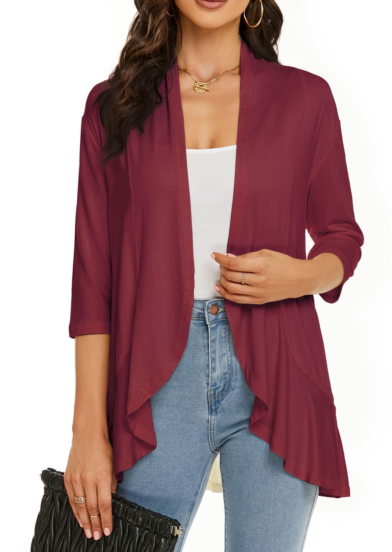 Lilliana | Lässige, leichte Damen-Cardigans mit offener Vorderseite