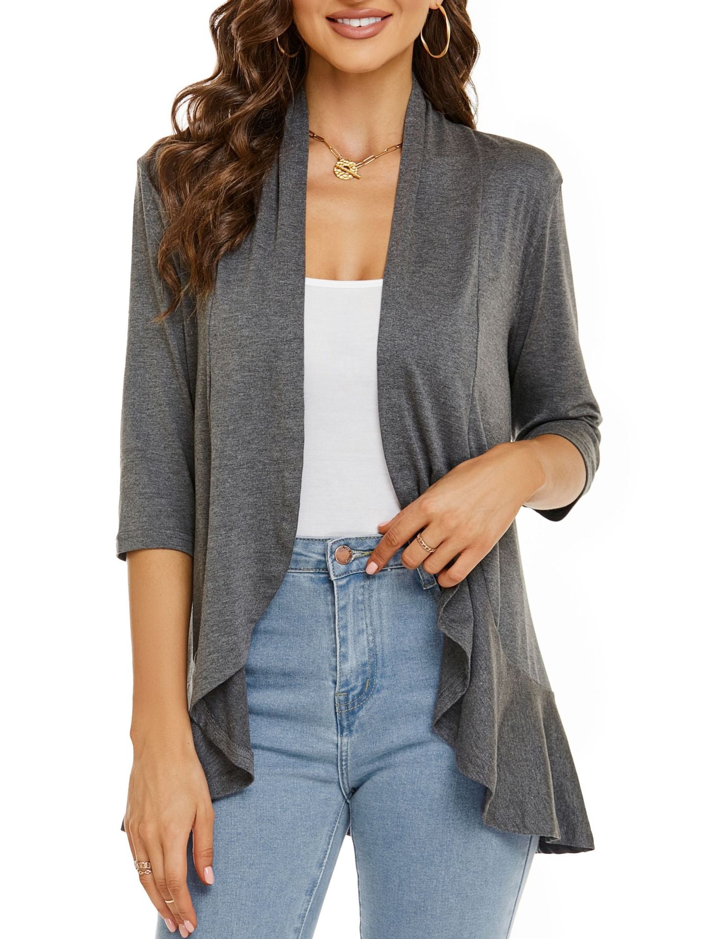 Lilliana | Lässige, leichte Damen-Cardigans mit offener Vorderseite