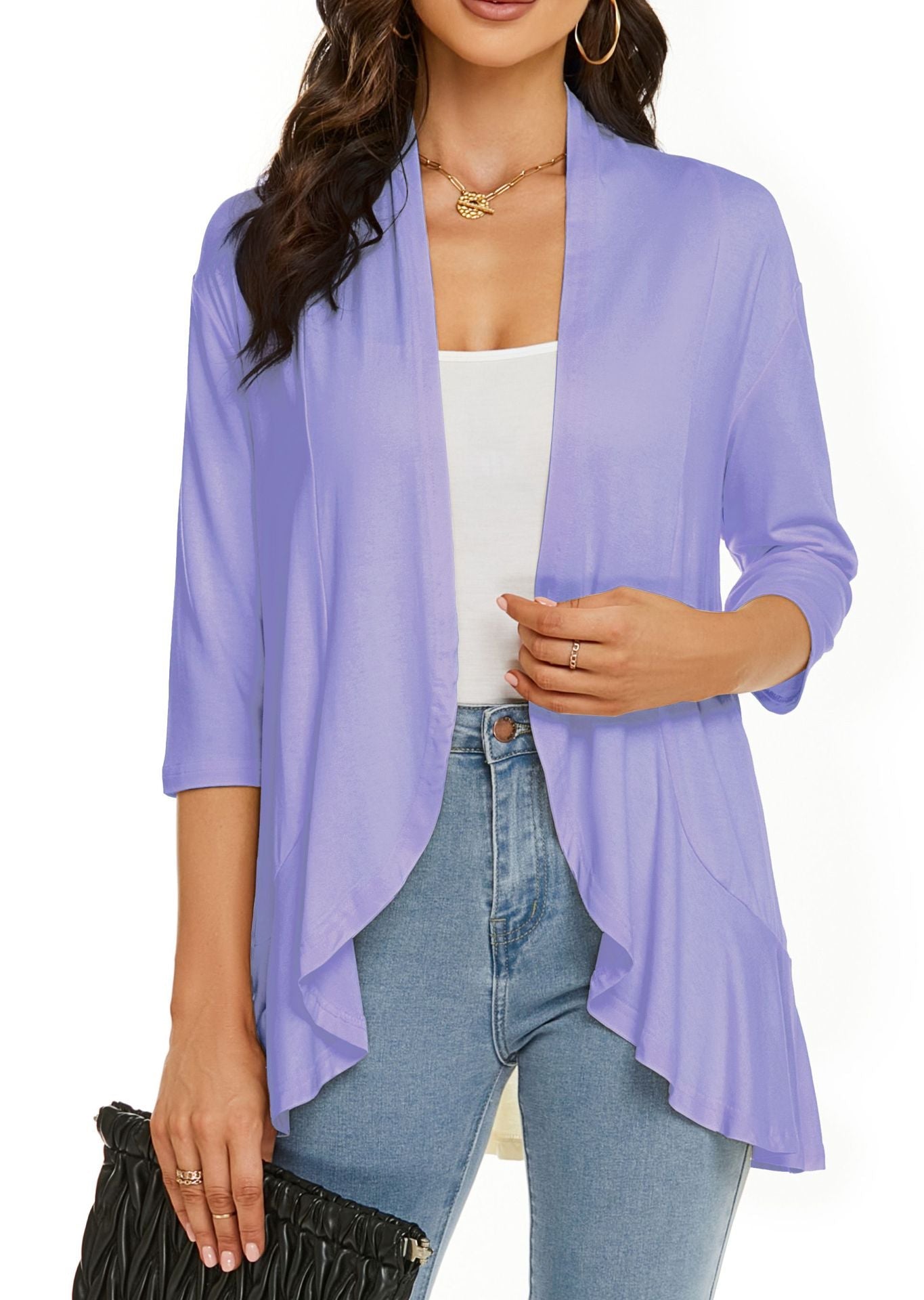 Lilliana | Lässige, leichte Damen-Cardigans mit offener Vorderseite