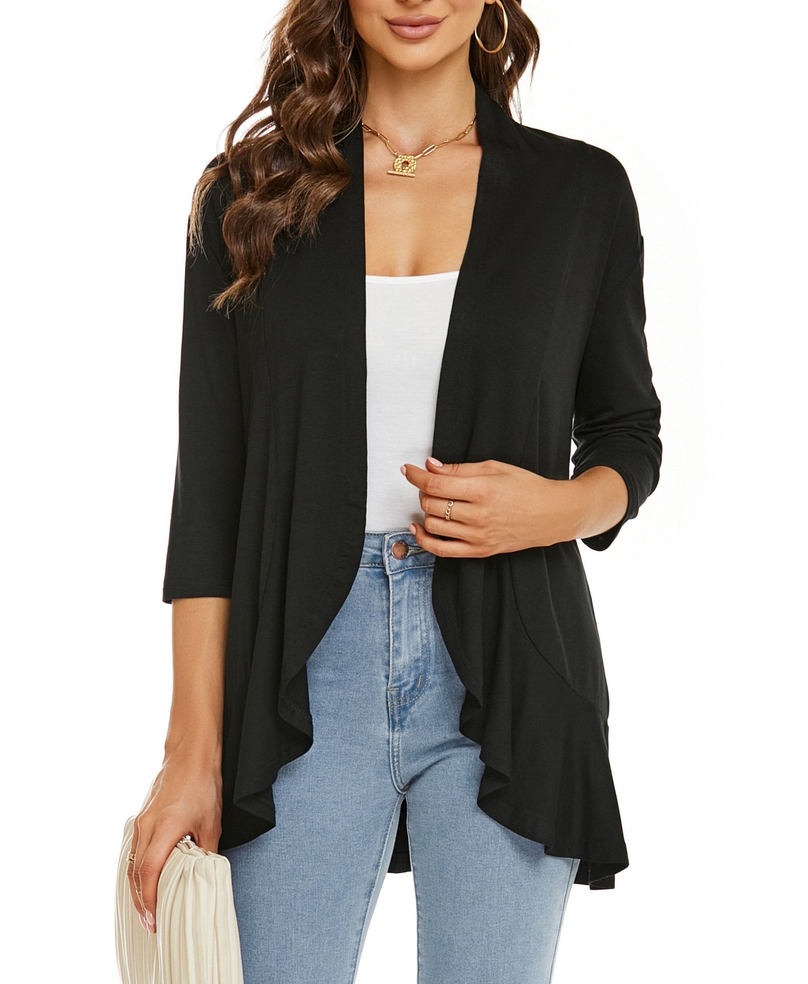 Lilliana | Lässige, leichte Damen-Cardigans mit offener Vorderseite