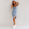 Dania | A-Linien-Kleid aus Denim mit verstellbaren Trägern
