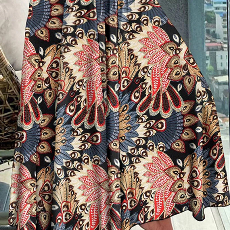 Xena | Lässiger Damenrock mit hohem Bund und trendigem Blumenprint