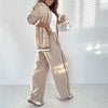 Rebekah | Kostenloser Versand Damen Casual Beige 2-Teiliges Set