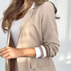 Rebekah | Kostenloser Versand Damen Casual Beige 2-Teiliges Set
