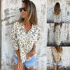 Loyda | Langarmhemd mit Vintage-Revers und Aufdruck