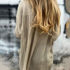 Nola | Oversized Damen-Leinenhemd mit Knopfleiste