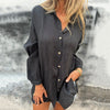 Nola | Oversized Damen-Leinenhemd mit Knopfleiste