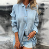 Nola | Oversized Damen-Leinenhemd mit Knopfleiste