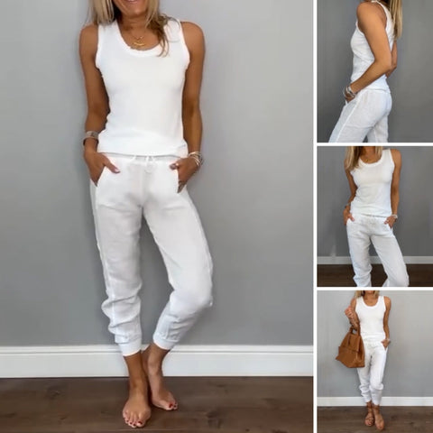 Rona | Zweiteiliges Freizeit-Set für Damen in Unifarben