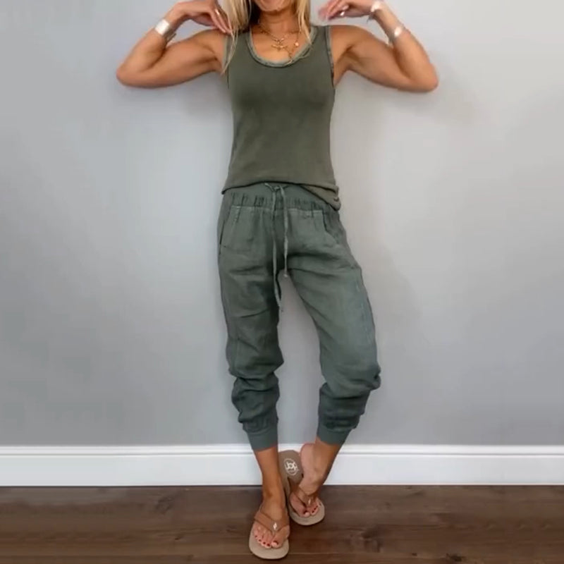 Rona | Zweiteiliges Freizeit-Set für Damen in Unifarben