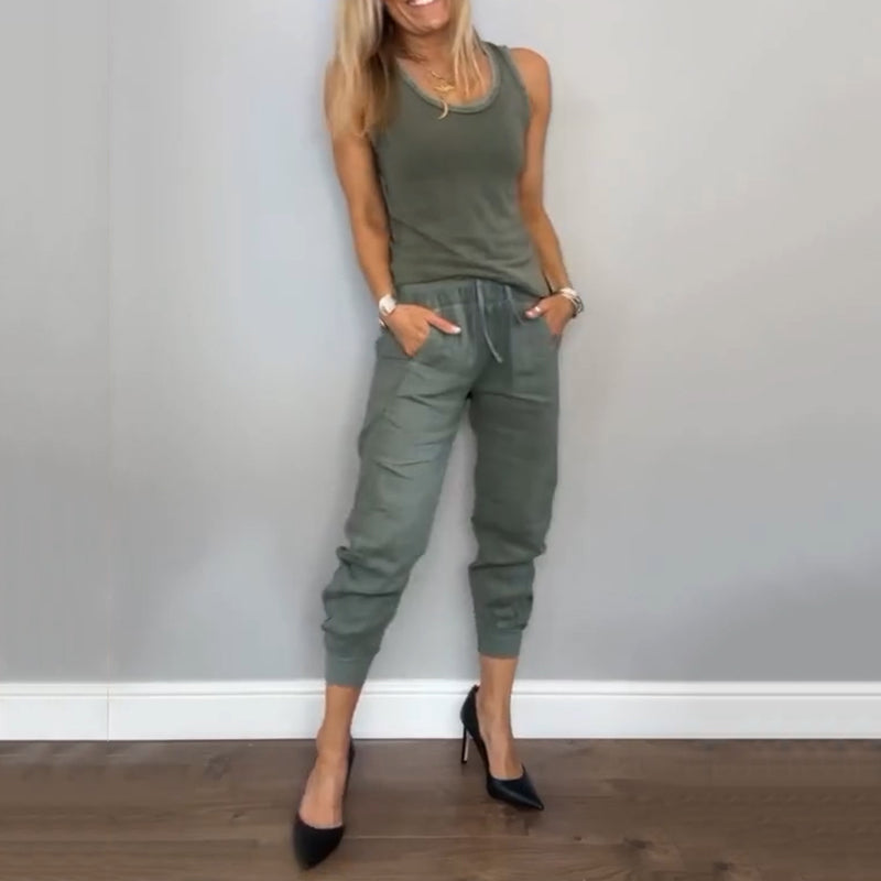 Rona | Zweiteiliges Freizeit-Set für Damen in Unifarben