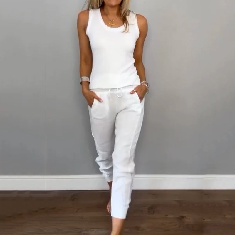 Rona | Zweiteiliges Freizeit-Set für Damen in Unifarben
