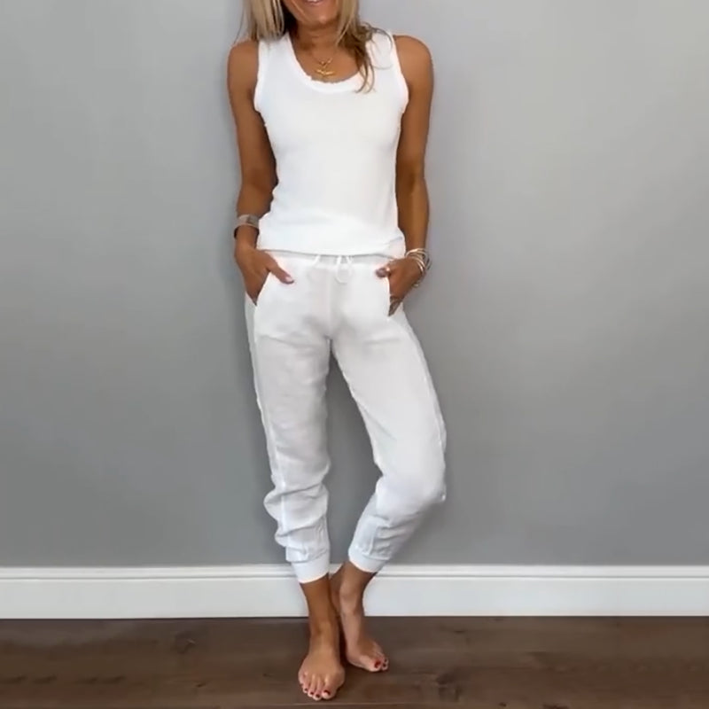 Rona | Zweiteiliges Freizeit-Set für Damen in Unifarben
