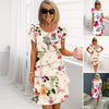 Maxierose | Stufen-Maxikleid mit multivegetalem Blumenprint