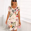 Maxierose | Stufen-Maxikleid mit multivegetalem Blumenprint