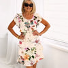 Maxierose | Stufen-Maxikleid mit multivegetalem Blumenprint
