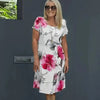 Maxierose | Stufen-Maxikleid mit multivegetalem Blumenprint