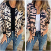 Donovan | Baseballjacke mit Zebramuster und Reißverschluss für Damen