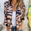 Donovan | Baseballjacke mit Zebramuster und Reißverschluss für Damen