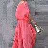 Jas | Zweiteiliges Chiffon-Loose-Top und weite Hose