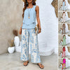 Neriel | Damen Trendy Print 2-teiliges Outfit Ärmelloses Top & Hose