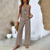 Neriel | Damen Trendy Print 2-teiliges Outfit Ärmelloses Top & Hose