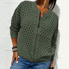 Jackie | Strickjacke für Damen mit Reißverschluss und Ausschnitten