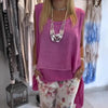 Adrien | Women's two-part: sleeveless top and printed trousers