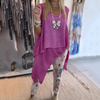 Rocky | Damen-Zweiteiler: Ärmelloses Top und bedruckte Hose